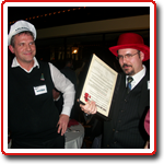 Actors at a 1920s Murder Mystery party