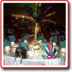 mardi gras table decor